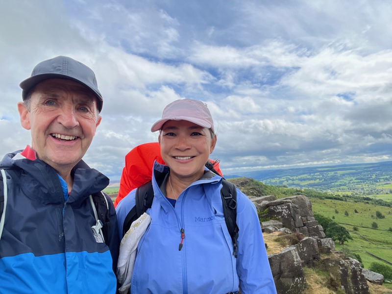 Ken with Christina aka Sheep on day one of her solo backpack of The Northern Trek